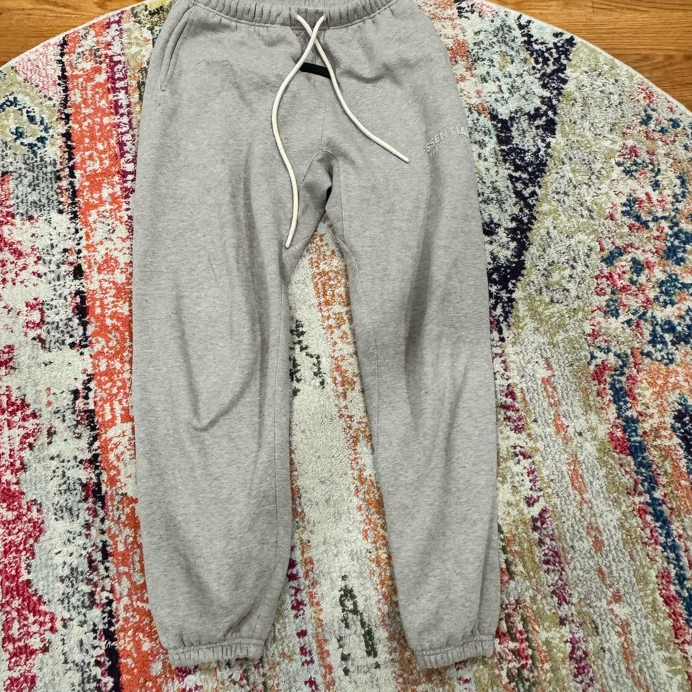 Gray essentials fear of god Sweatpants with Drawstring size xs